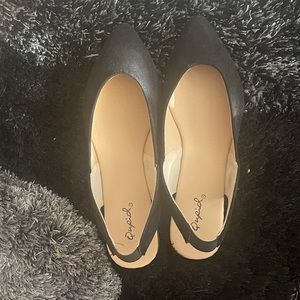 NWT - Black Slingback Flats
